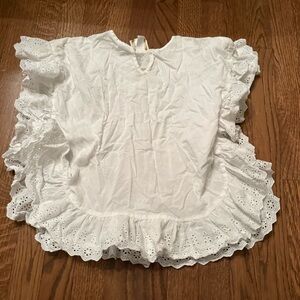 TBBC Beaufort bonnet White Eyelet Ruffle cover up 4/5